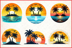 Summer Sunset Clipart Bundle - CraftNest - Digital Crafting and Art
