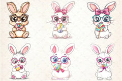 Funny Bunny Clipart Bundle - CraftNest - Digital Crafting and Art