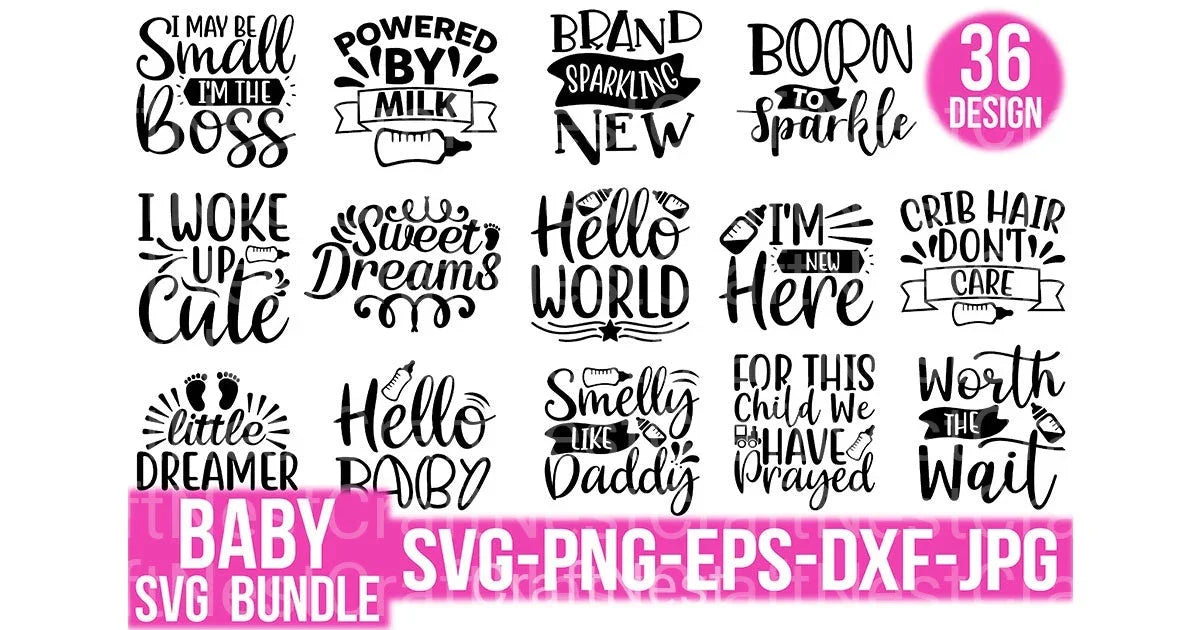 Baby Design Bundle - CraftNest - Digital Crafting and Art