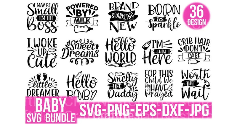 Baby Design Bundle - CraftNest - Digital Crafting and Art