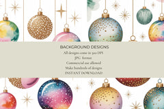 Christmas Baubles Junk Journal Papers - CraftNest - Digital Crafting and Art