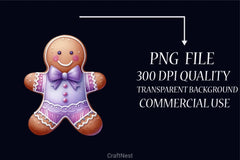 Pastel Purple Christmas Clipart Bundle - CraftNest - Digital Crafting and Art