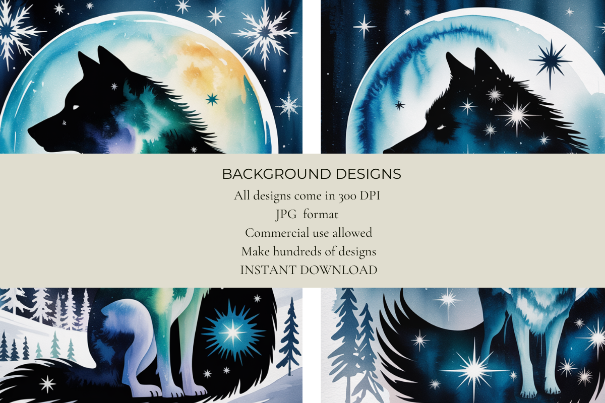 Wolf Spirits Junk Journal Papers