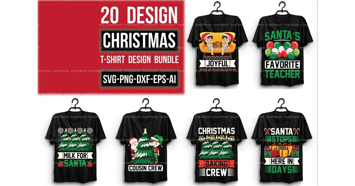 Christmas T-Shirt Design SVG Bundle