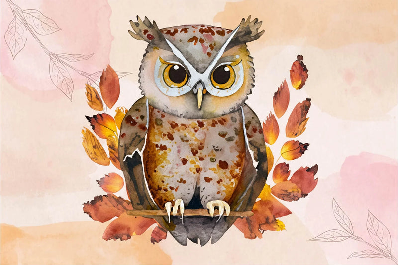 Autumn Owl Clipart Bundle - CraftNest - Digital Crafting and Art