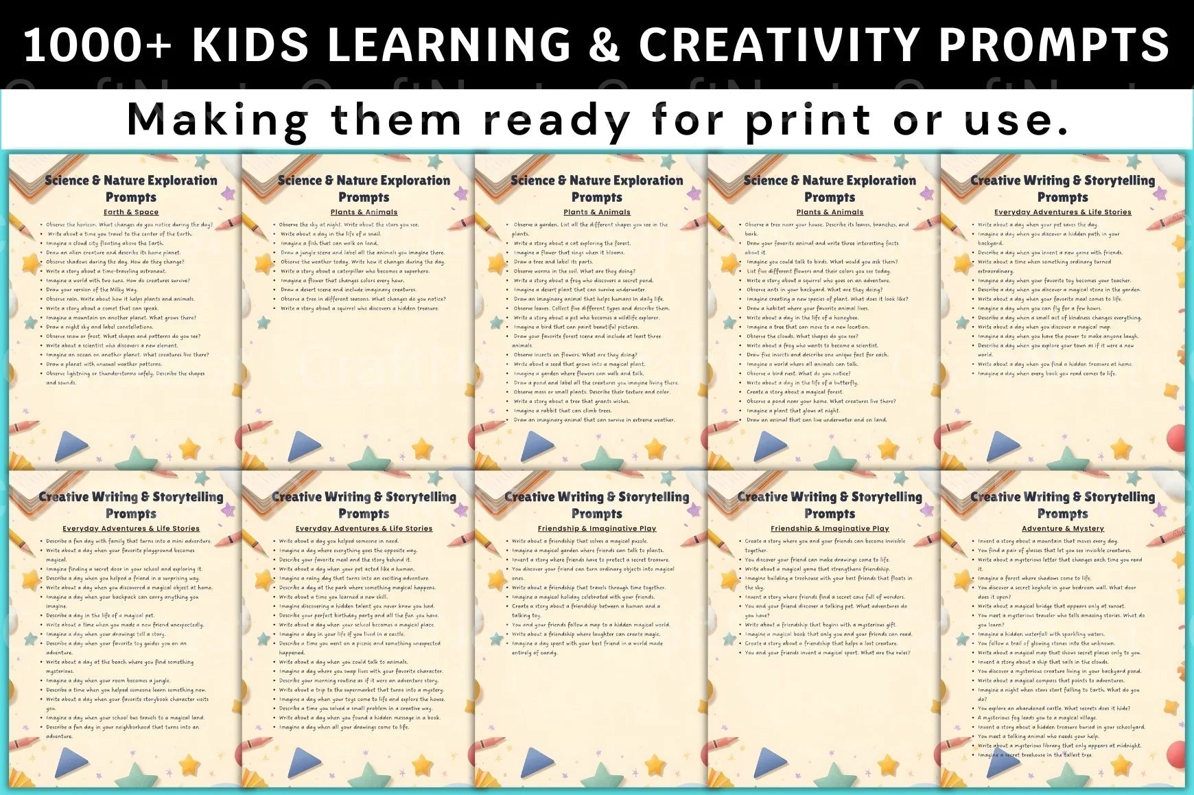 Kids Creativity Prompts for Learning - CraftNest - Digital Crafting and Art