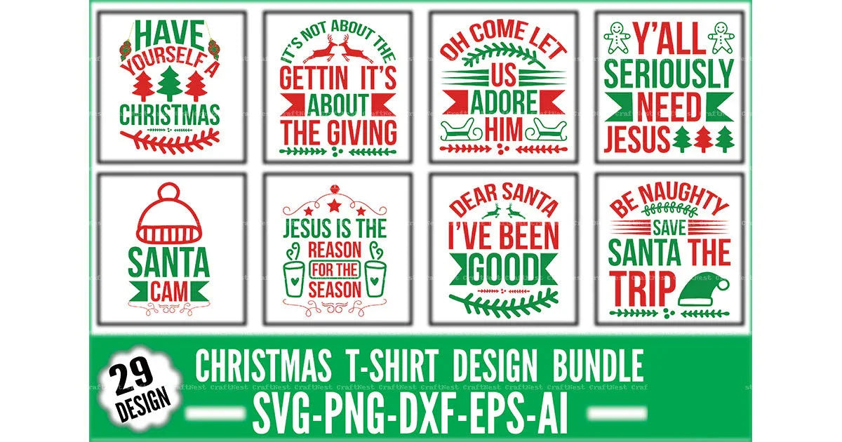 Christmas T-Shirt SVG Bundle