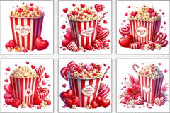 Valentine's Popcorn Clipart Bundle - CraftNest - Digital Crafting and Art