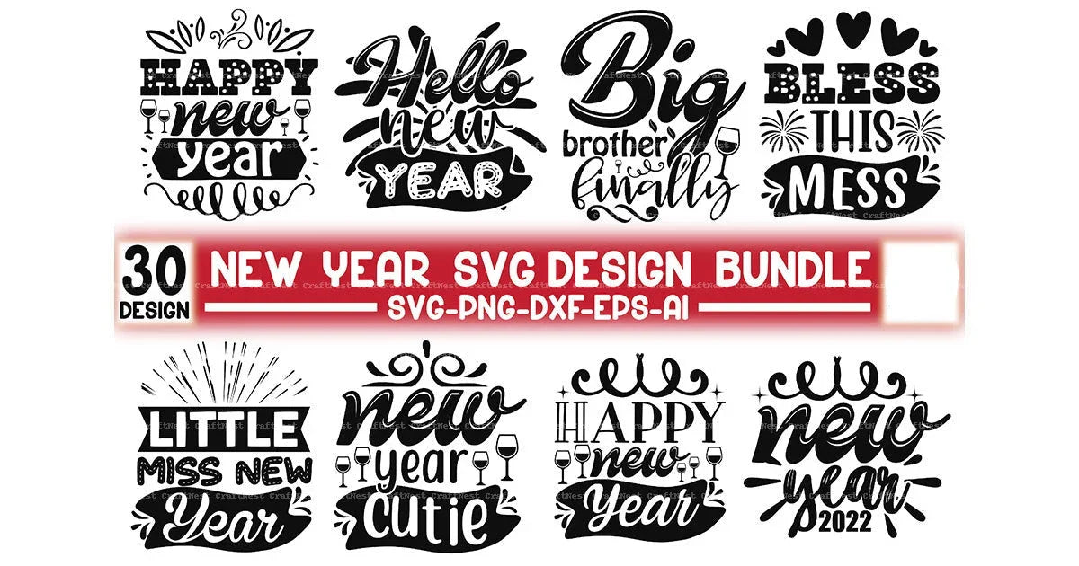 New Year SVG Bundle