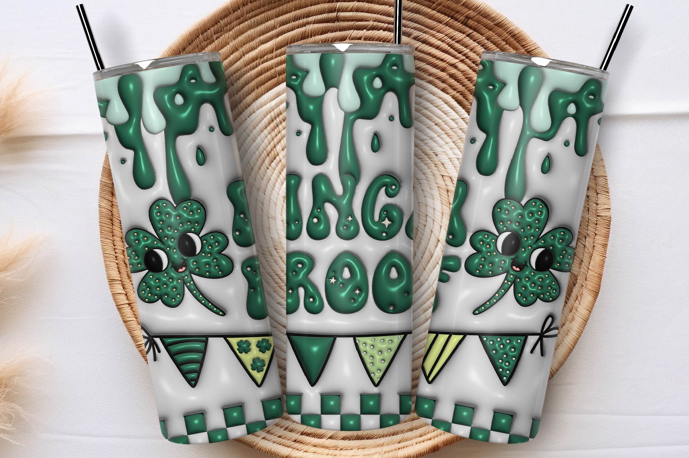 3D St Patrick's Tumbler Bundle 10