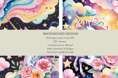 Dreamscape Unicorns Junk Journal Papers - CraftNest - Digital Crafting and Art