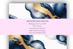 Navy Blue & Gold Background Papers - CraftNest - Digital Crafting and Art
