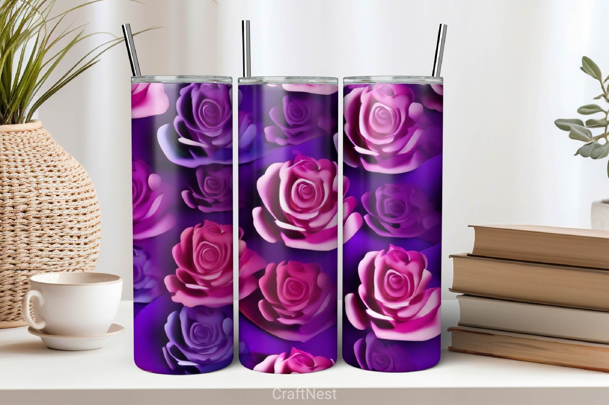 Flower Tumbler Wrap Bundle 25