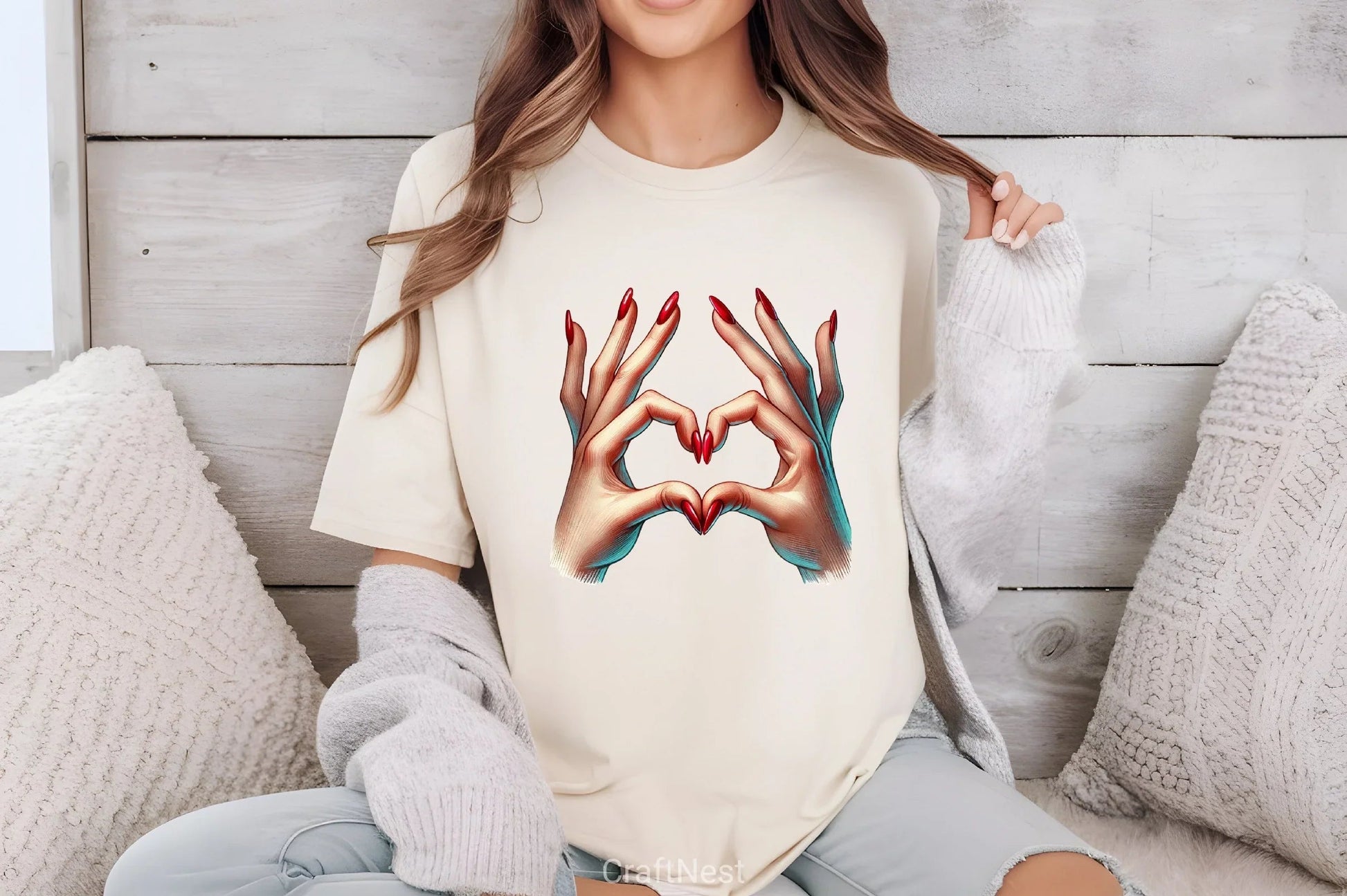 Valentine Heart Hands Clipart Bundle - CraftNest - Digital Crafting and Art