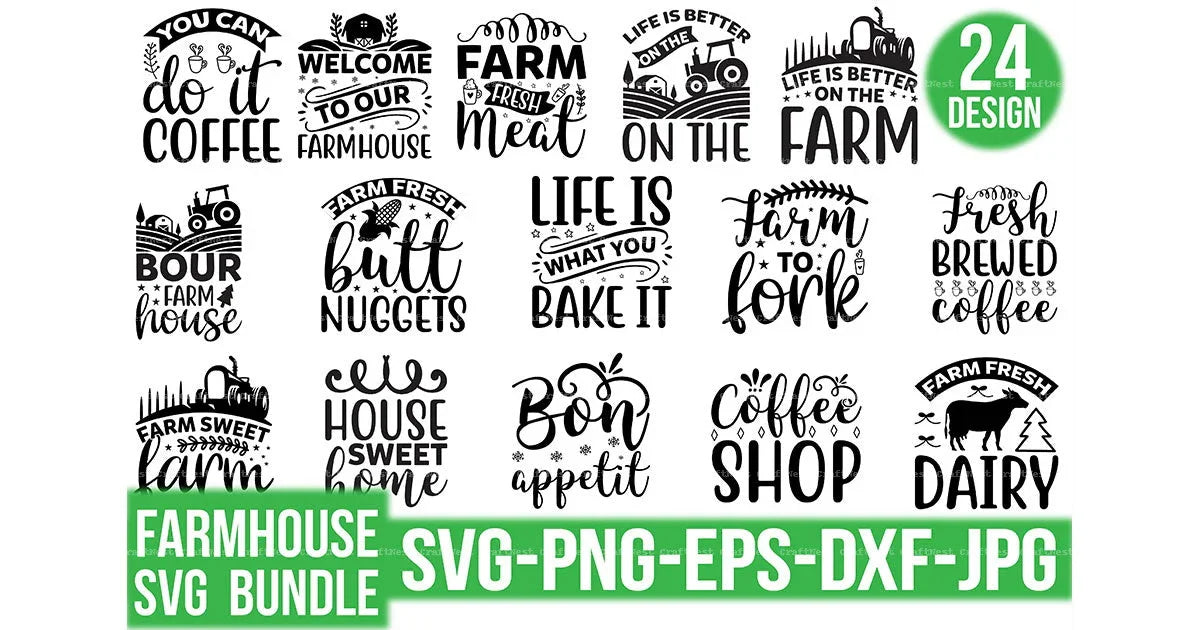 Farmhouse Design SVG Bundle