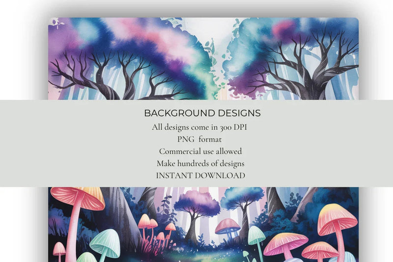 Enchanted Fairy Forests Background Papers - CraftNest - Digital Crafting and Art