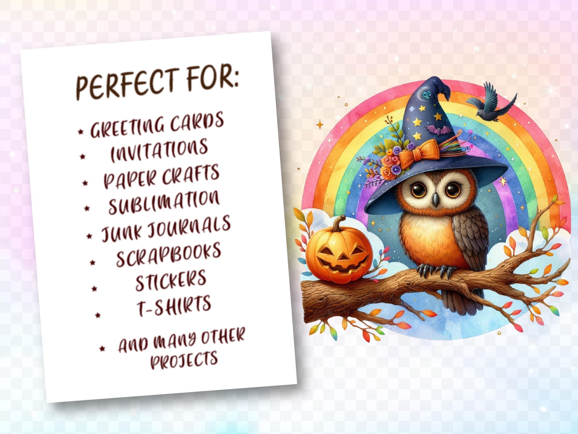 Halloween Owl Clipart Bundle 4