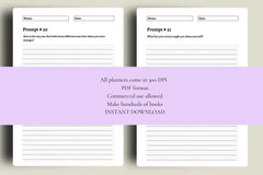 200 Mental Health Journal Prompts KDP Planner - CraftNest - Digital Crafting and Art
