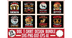 Dog T-Shirt Design SVG Bundle - CraftNest - Digital Crafting and Art
