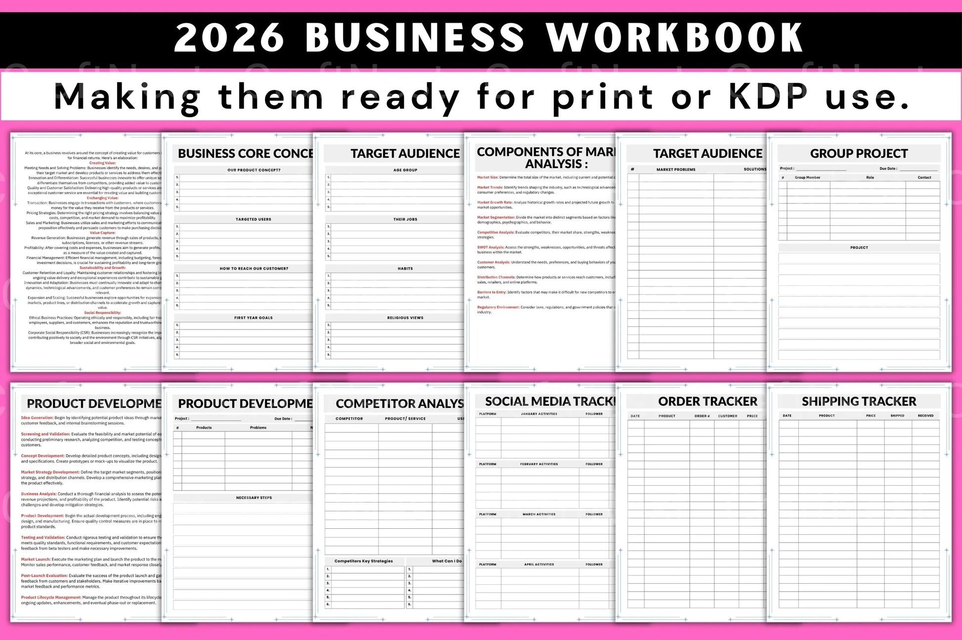 Business Workbook Guide - CraftNest - Digital Crafting and Art