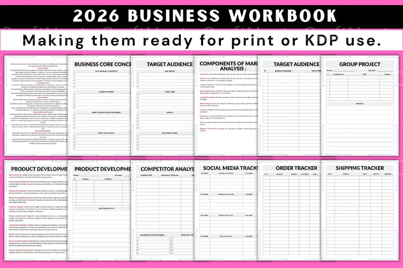 Business Workbook Guide - CraftNest - Digital Crafting and Art