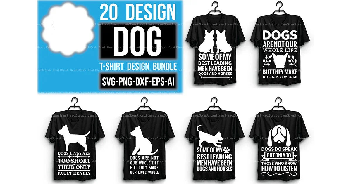 Dog Design SVG Bundle - CraftNest - Digital Crafting and Art