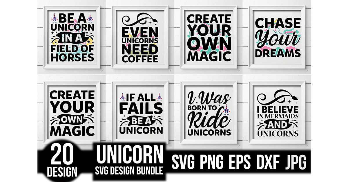 Unicorn SVG Bundle 12
