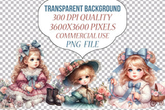 Victorian Kids Clipart Bundle - CraftNest - Digital Crafting and Art