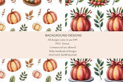 Thanksgiving Seamless Papers - CraftNest - Digital Crafting and Art