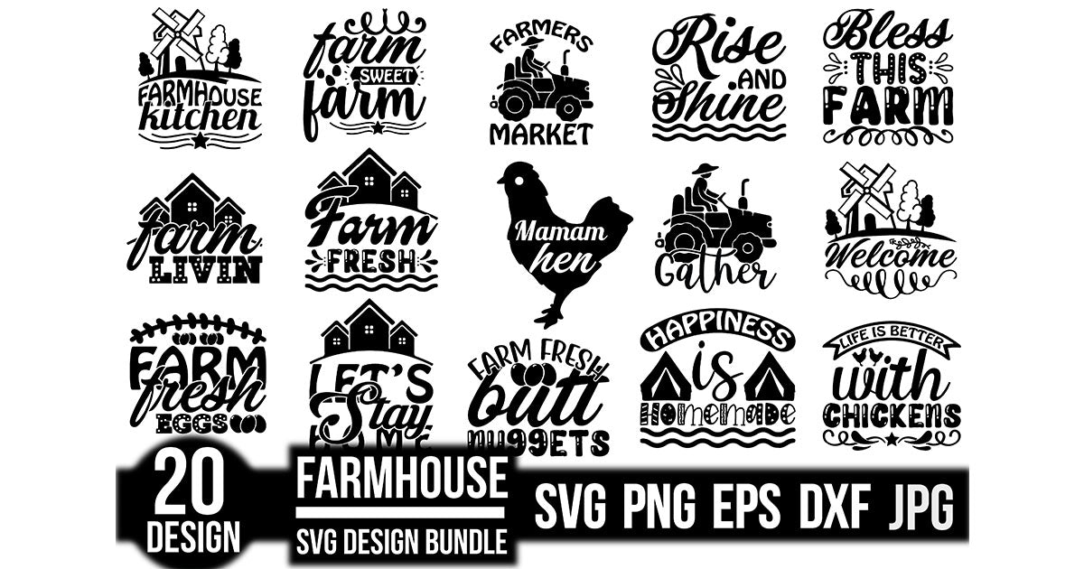 Farmhouse SVG Bundle 4