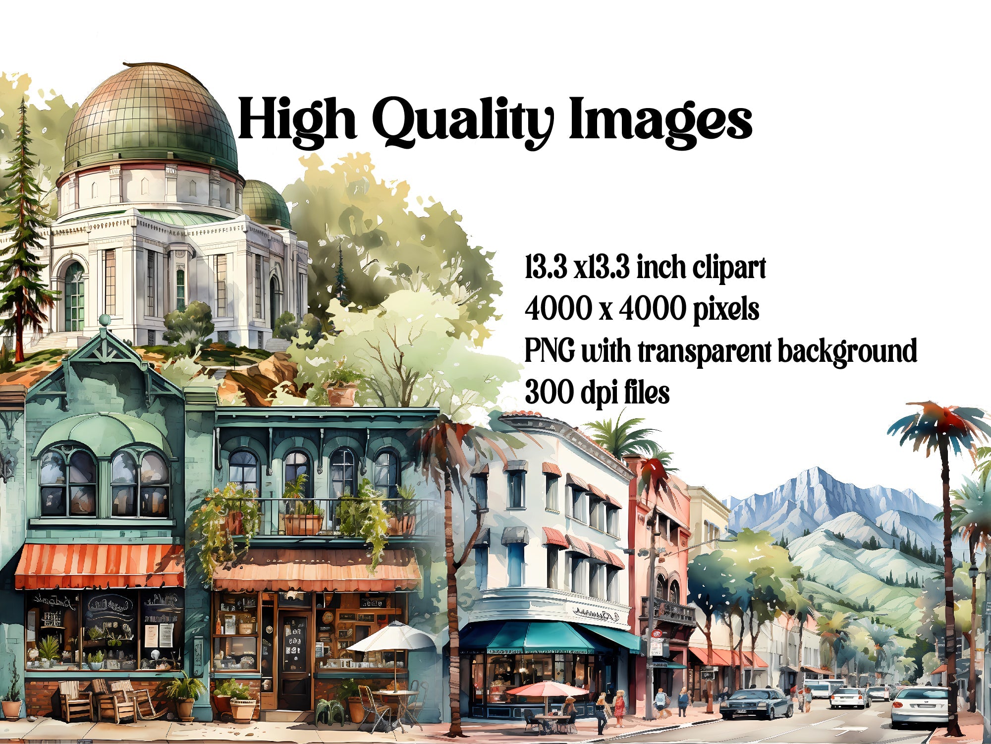 Los Angeles Clipart - CraftNest