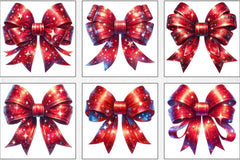 Christmas Red Coquette Bow Clipart Bundle - CraftNest - Digital Crafting and Art