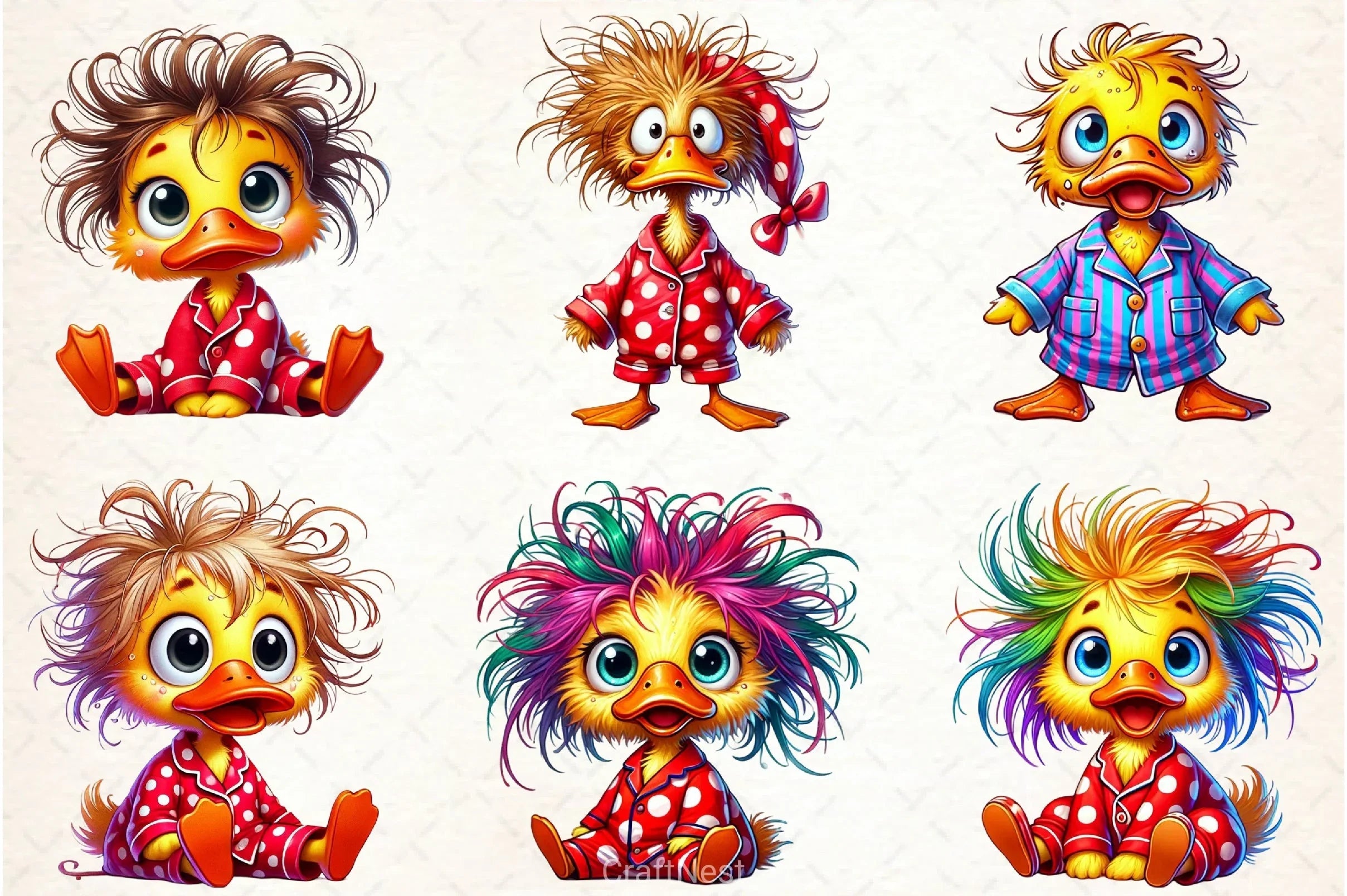 Funny Duck Clipart Bundle - CraftNest - Digital Crafting and Art