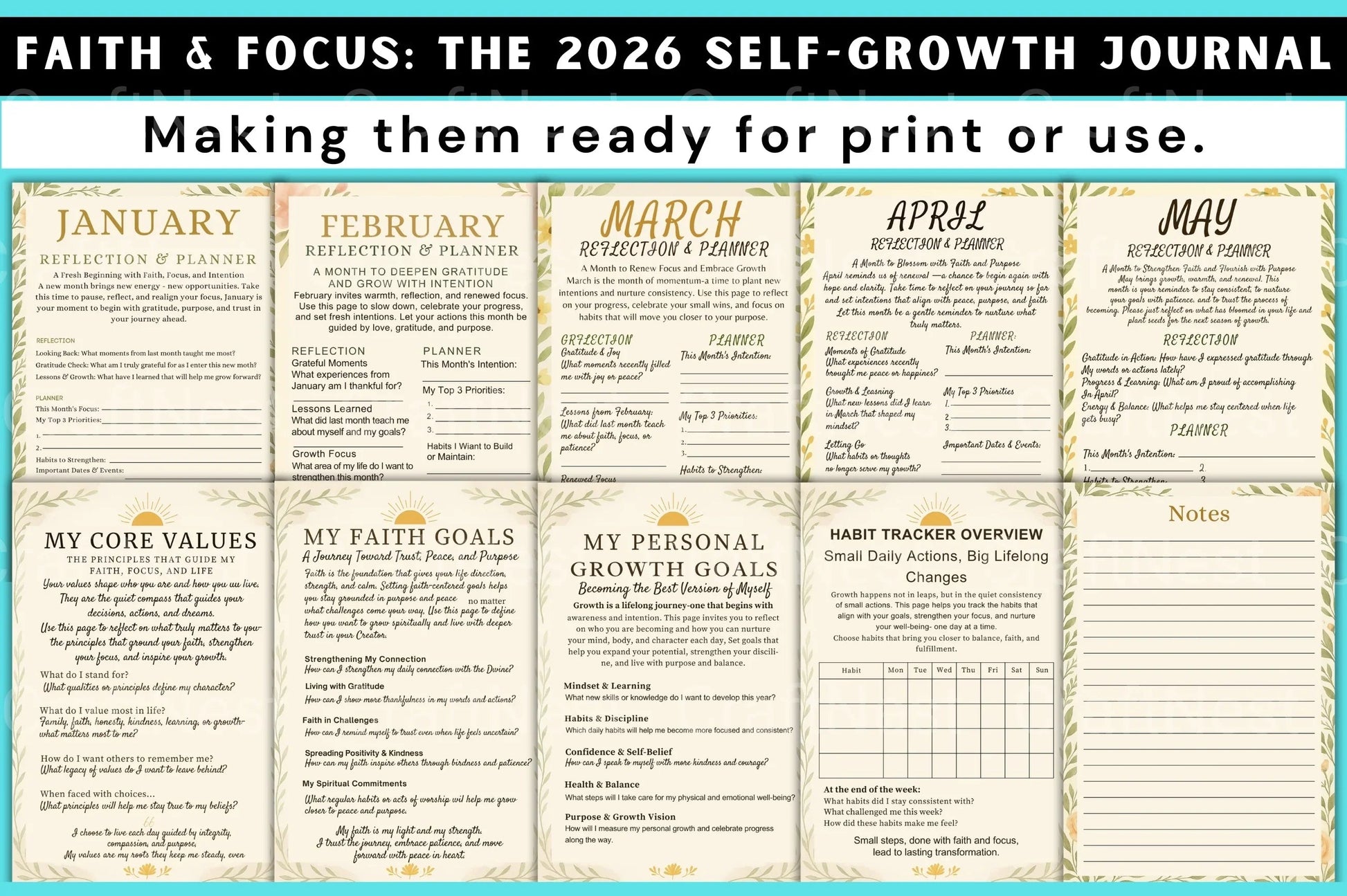 Faith Focus: Self Growth Journey - CraftNest - Digital Crafting and Art