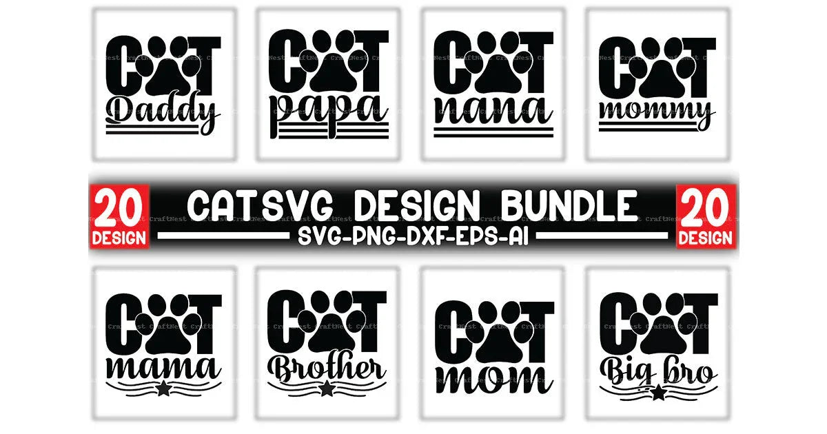 Cat Design SVG Bundle