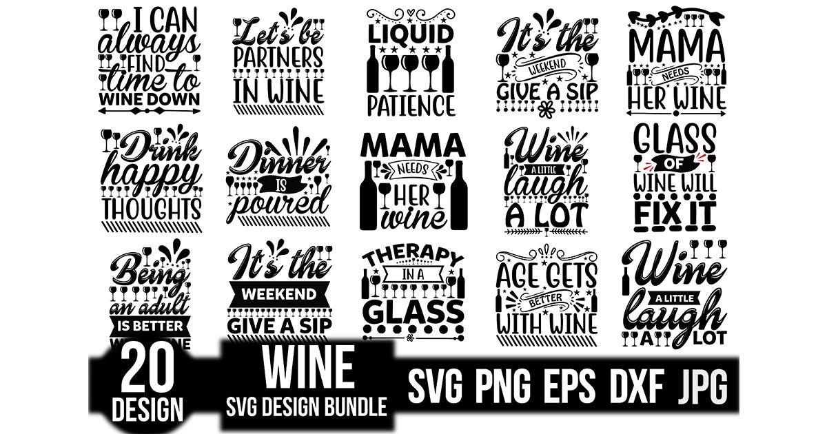 Wine SVG Bundle 6