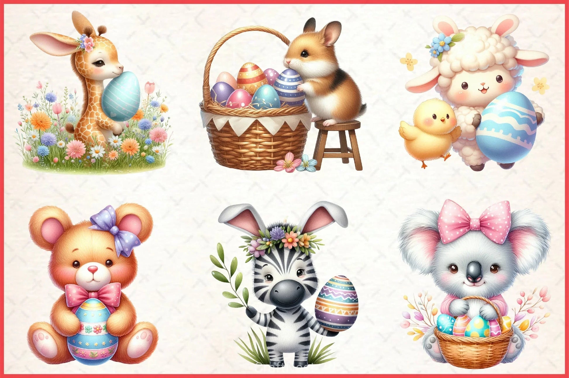 Easter Animals Clipart Bundle - CraftNest - Digital Crafting and Art