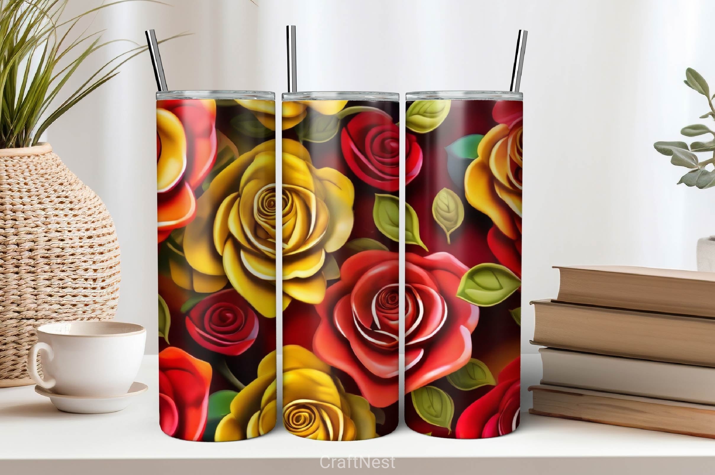 Flower Tumbler Wrap Bundle 1