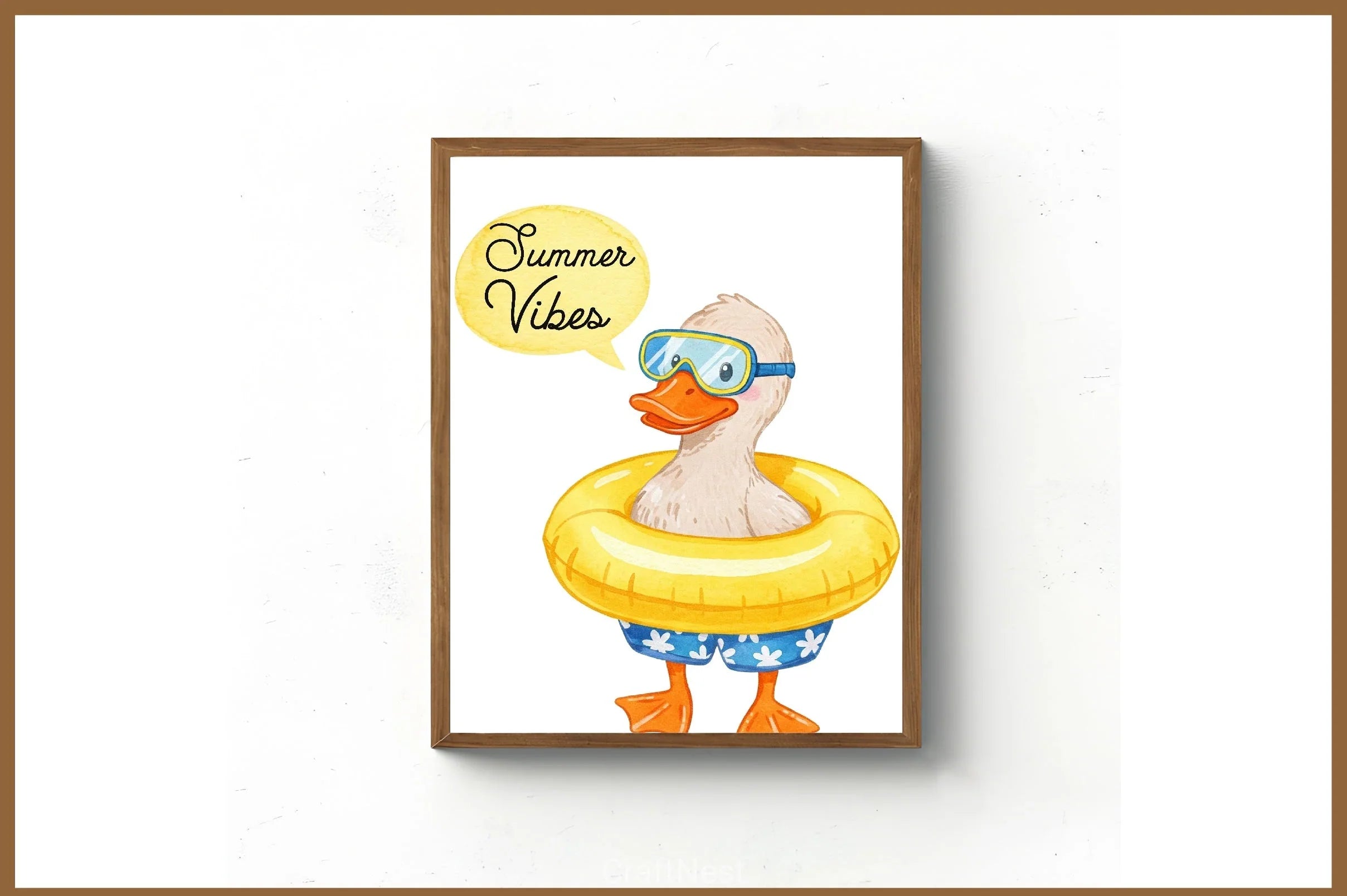 Summer Duck Clipart Bundle - CraftNest - Digital Crafting and Art