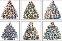 Animal Christmas Tree Clipart Bundle - CraftNest - Digital Crafting and Art