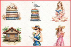 Summer Reading Clipart Bundle - CraftNest - Digital Crafting and Art