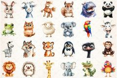Quirky Funny Animals Clipart Bundle - CraftNest - Digital Crafting and Art