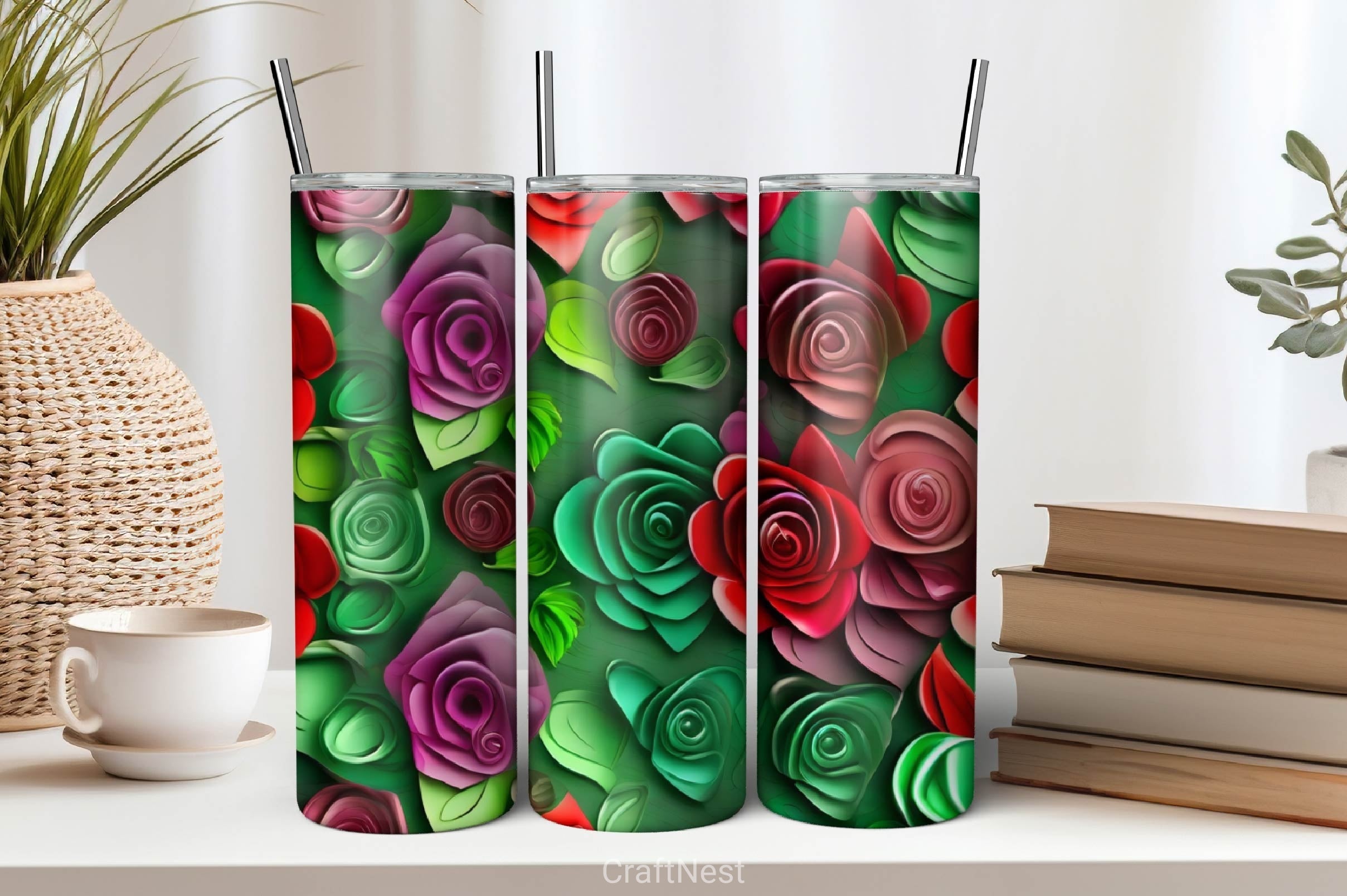 Flower Tumbler Wrap Bundle 11