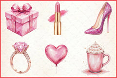 Glitter Pink Girl Clipart Bundle 3 - CraftNest - Digital Crafting and Art