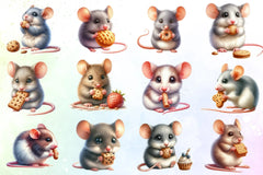 Mouse Treats Clipart Bundle - CraftNest - Digital Crafting and Art