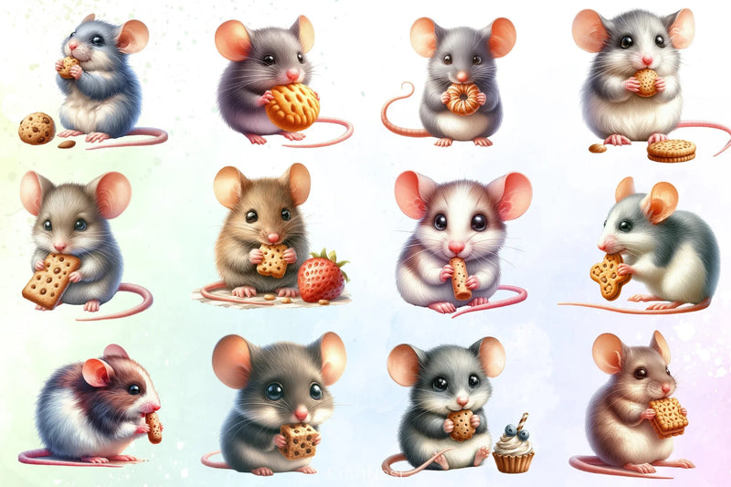 Mouse Treats Clipart Bundle - CraftNest - Digital Crafting and Art