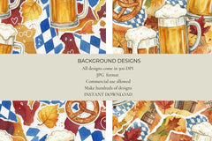 Oktoberfest Junk Journal Papers - CraftNest - Digital Crafting and Art