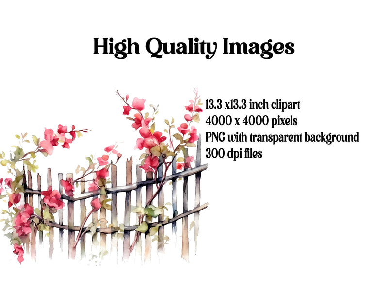 Enchanted Fence Clipart - CraftNest