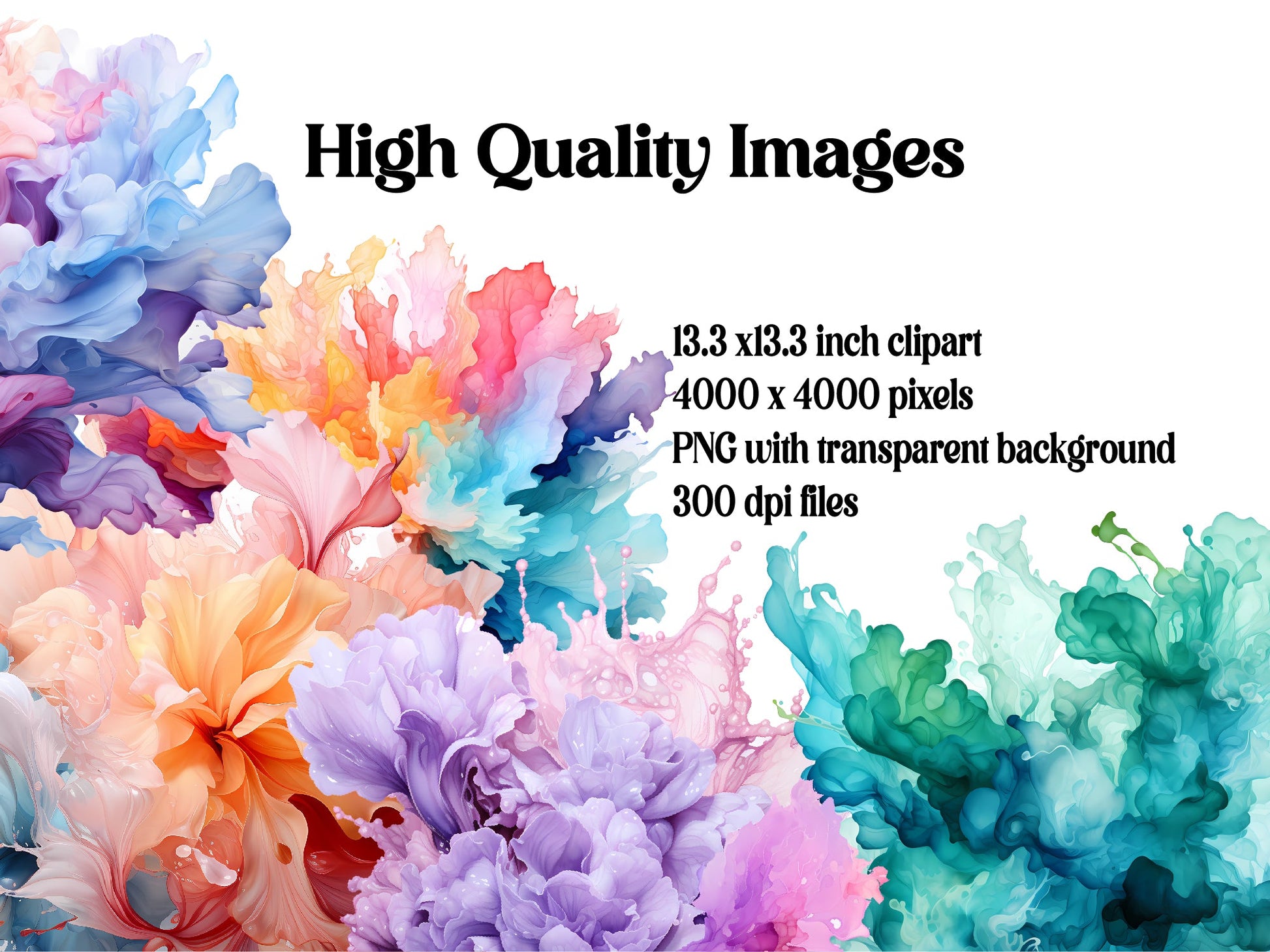 Pastel Splashes Clipart - CraftNest