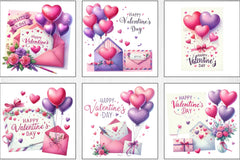 Valentine Envelope Card Clipart Bundle - CraftNest - Digital Crafting and Art